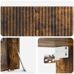 vidaXL Meuble TV mural Chêne fumé 78 5 x 31 x 30 cm Bois d'ingénierie