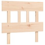 vidaXL Lit pour personne âgée et tête de lit 100x200 cm bois massif