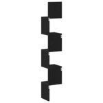 vidaXL Étagère d'angle Chêne noir 20 x 20 x 127.5 cm Bois d'ingénierie