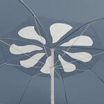 vidaXL Parasol de plage bleu 300 cm