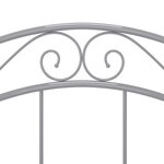 vidaXL Cadre de lit sans matelas gris métal 100x200 cm