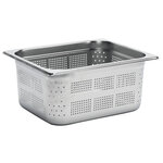 Bac gastro inox perforé gn 1/2 - 150 mm - gastro m -  - inox 325x265x150mm