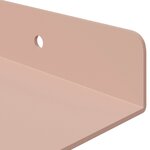 vidaXL Étagère flottante 2 Pièces Rose 30 x 18 x 2 5 cm Acier