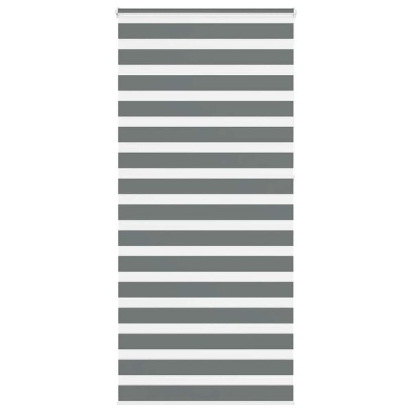 vidaXL Store zèbre gris foncé largeur du tissu 90 9 cm polyester