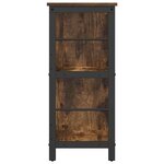 vidaXL Étagère Chêne fumé 102 x 32 x 72 5 cm Bois d'ingénierie