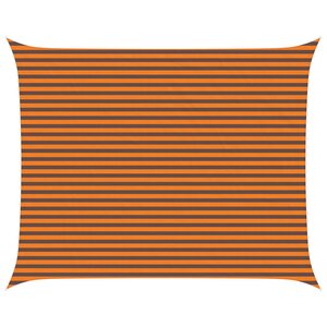 vidaXL Voile d'ombre Orange et marron 4 x 5 m 100 polyester Oxford
