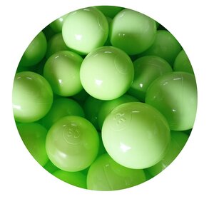 Lot de 50 balles vert clair