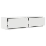Meuble TV vidaXL Blanc 100x31x25 5 cm en Bois d'ingénierie
