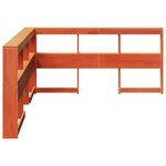 vidaXL Tête de lit de bibliothèque forme de L 135 cm bois massif pin