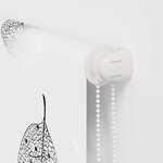 vidaXL Store enrouleur de douche 80x240 cm largeur du tissu 76 cm