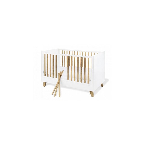 Ensemble Economique Pan large 2 pièces  lit de bébé évolutif commode à langer large