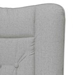 vidaXL Fauteuil relaxant Gris nuage 63 x 67 x 94 cm tissu