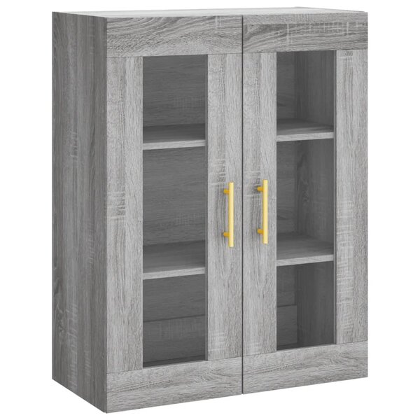vidaXL Armoire murale sonoma gris 69 5x34x90 cm