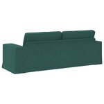 vidaXL Canapé Vert foncé 222 x 80 x 82 cm tissu