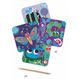 Carte a gratter Toutes petites betes
