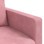 vidaXL Canapé Rose 158 x 78 x 80 cm Velours