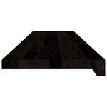 vidaXL Marches d'escalier 12 Pièces marron foncé 100x25x2 cm chêne massif
