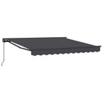 vidaXL Auvent Rétractable Anthracite 350x250 cm tissu