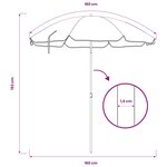 vidaXL Parasol de jardin polyester 170T Camouflage