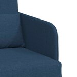 vidaXL Canapé-Lit Bleu 65 x 80 x 83 cm tissu