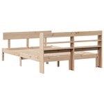 vidaXL Cadre de lit sans matelas 120x190 cm bois de pin massif