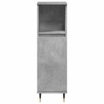 vidaXL Armoire de salle de bain gris béton 30x30x100 cm