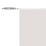 vidaXL Auvent vertical Blanc 140x800 cm Tissu oxford