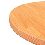 vidaXL Dessus de table rond cire marron Ø50x2 5 cm bois de pin massif
