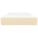vidaXL Matelas de lit à ressorts ensachés fermeté moyenne Crème 80x200x20 cm Tissu