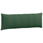 vidaXL Coussins de canapé 2 Pièces Vert foncé 120 x 40 cm