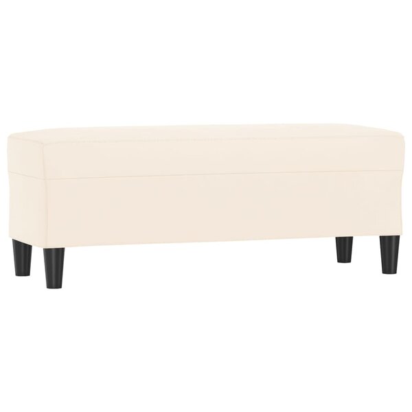 Banc banquette 100 x 35 x 41 cm velours crème 02_0010472