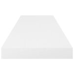 vidaXL Étagère murale flottante 4 Pièces Blanc brillant 80x23 5x3 8cm MDF