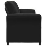 vidaXL Sofa 2 places Noir 158 x 83 x 95 cm Velours