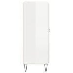 vidaXL Buffet Blanc brillant 69 5x34x90 cm Bois d'ingénierie