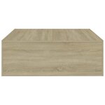 vidaXL Table basse Chêne sonoma 100x100x35 cm Bois d'ingénierie