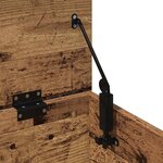 vidaXL Boîte de Rangement avec stockage Bois Ancien 90 x 35 x 35 cm