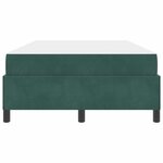 vidaXL Cadre de lit avec matelas Vert foncé 120 x 200 cm tissu