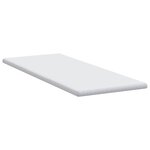 vidaXL Coussins de Matelas Blanc 80 x 200 cm