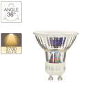 Ampoule led spot  culot gu10  4 5w cons. (35w eq.)  lumière blanc chaud  angle focalisé