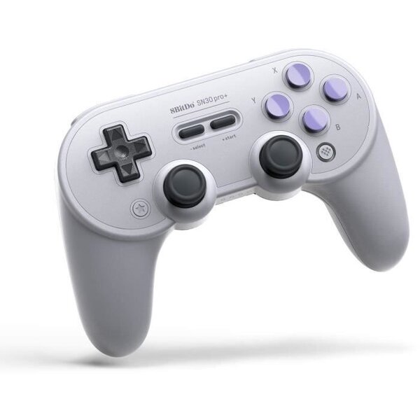 Manette Gamepad Bluetooth grise 8Bitdo SN30 Pro+ SN Edition pour Switch