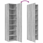 vidaXL Buffet haut sonoma gris 45x42 5x185 cm bois d'ingénierie