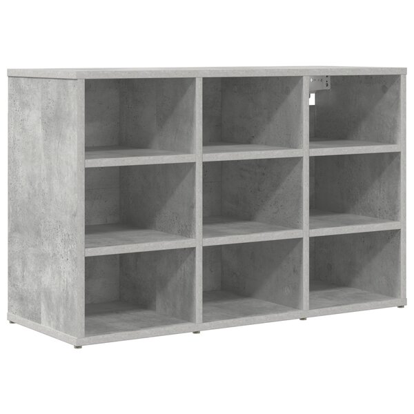 vidaXL Cabinet à chaussures Gris béton 103x30x51 cm Bois d'ingénierie