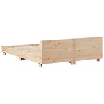 vidaXL Cadre de lit sans matelas 135x190 cm bois de pin massif