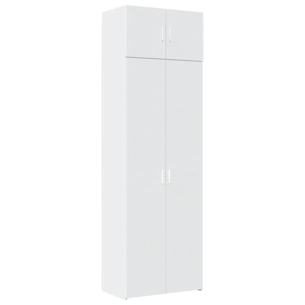 vidaXL Armoire de rangement blanc 70x42 5x225 cm bois d'ingénierie