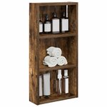 vidaXL Armoire murale de salle de bain Chêne Fumé 30 x 10 x 60 5 cm