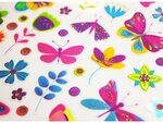 Autocollants - Papillons colorés violets - Dorures