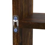 vidaXL Étagère murale 8 compartiments Chêne fumé