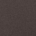vidaXL Cadre de lit Dover marron foncé 200x200 cm tissu