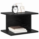vidaXL Table de chevet Chêne noir 40 x 30 x 25 cm Bois d'ingénierie