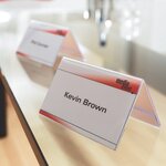 Lot de 10 Présentoirs de table plastique rigide 100 x 60 mm SIGEL